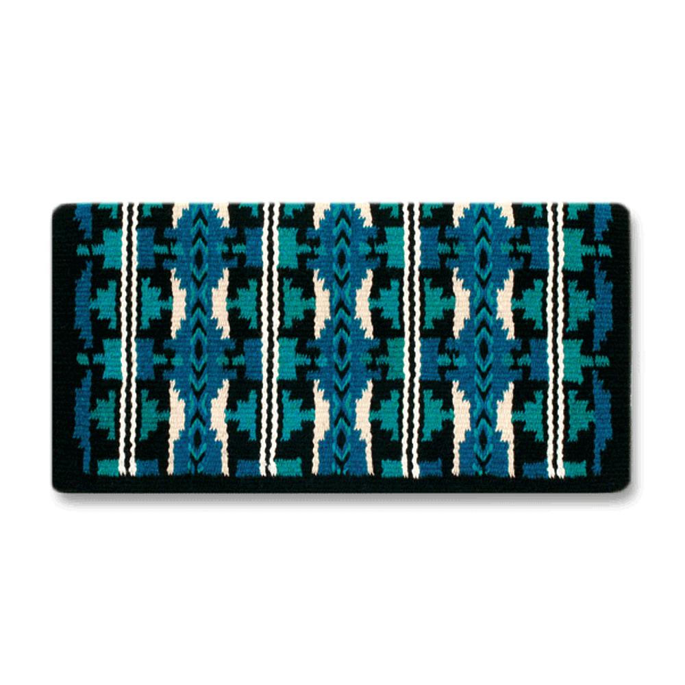 1464-5 Broken Arrow 38inx34in NEW ZEALAND WOOL SADDLE BLANKET
