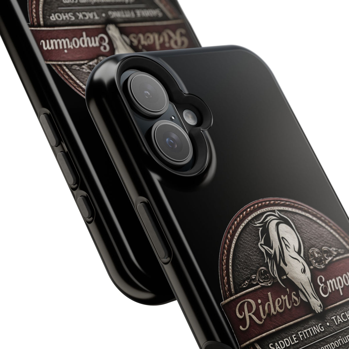 Magnetic Impact-Resistant Phone Case — Saddle Shop Logo