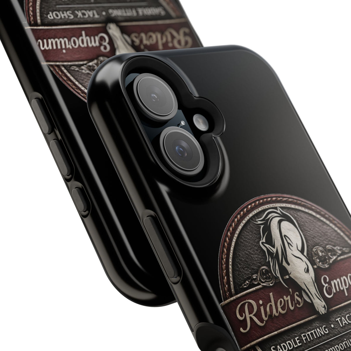 Magnetic Impact-Resistant Phone Case — Saddle Shop Logo