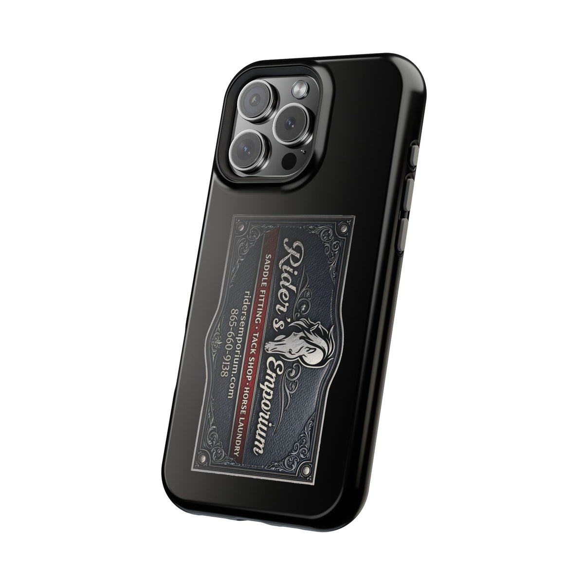Magnetic Impact-Resistant Phone Case — Rider’s Emporium Logo