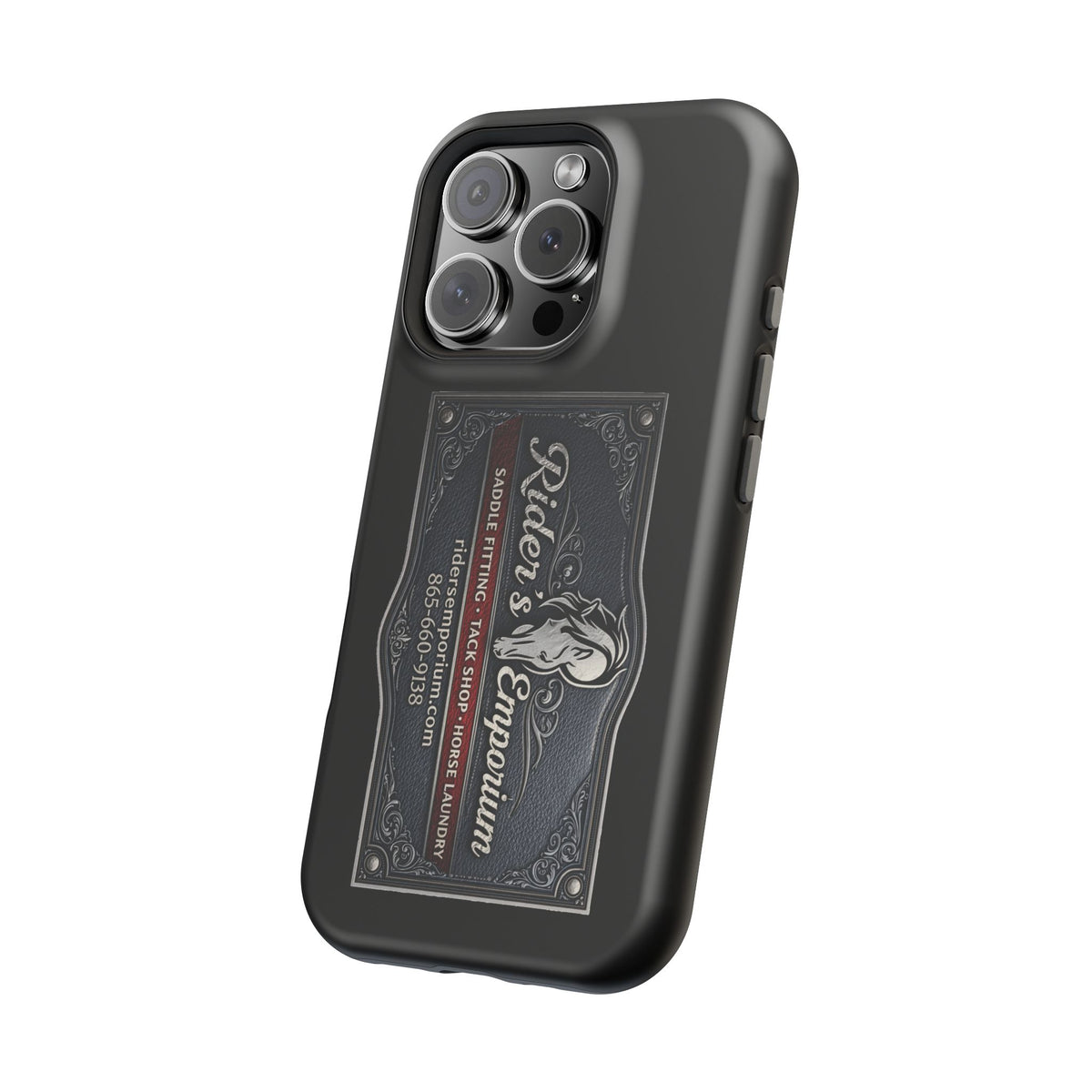 Magnetic Impact-Resistant Phone Case — Rider’s Emporium Logo