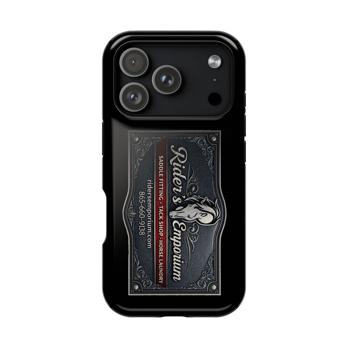 Magnetic Impact-Resistant Phone Case — Rider’s Emporium Logo