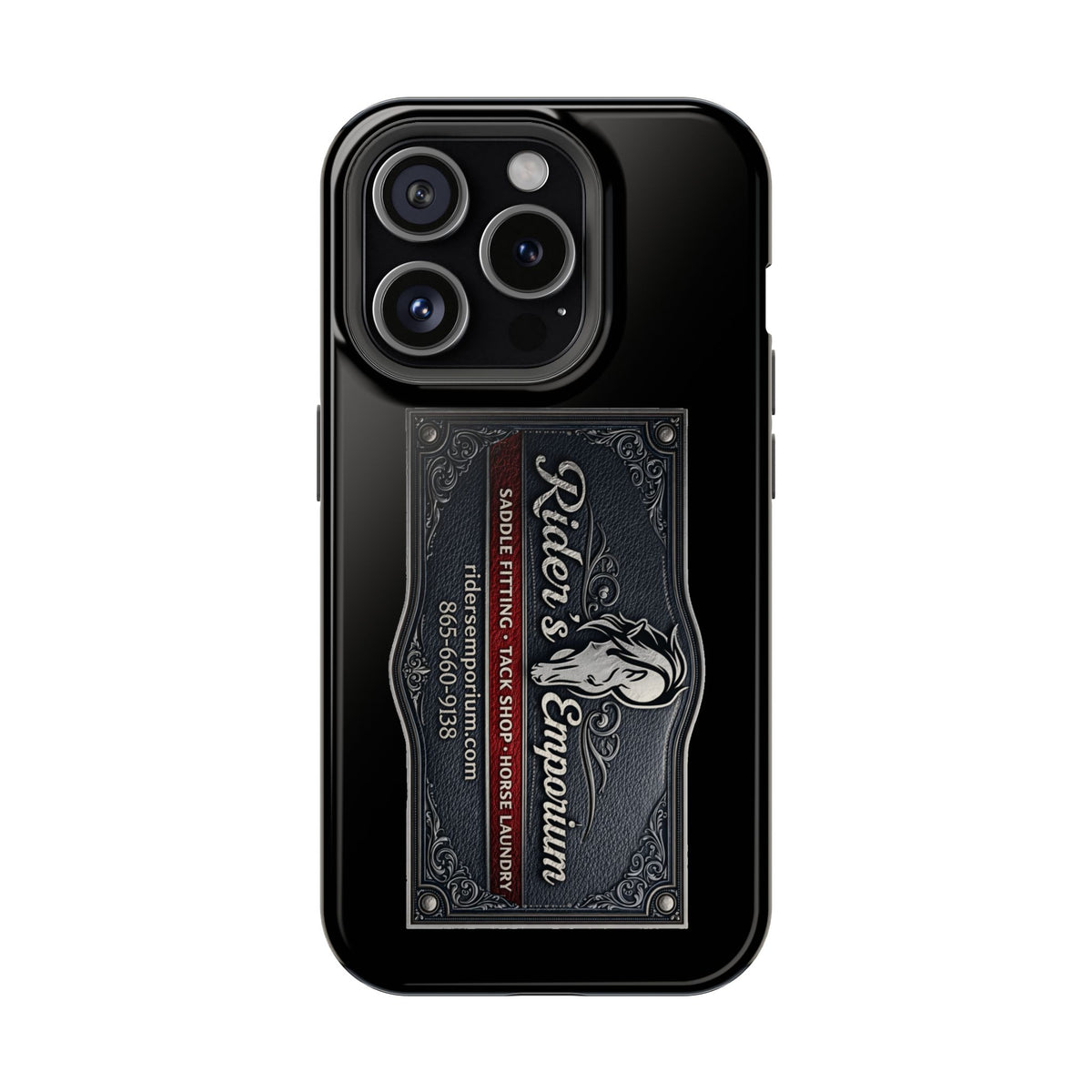 Magnetic Impact-Resistant Phone Case — Rider’s Emporium Logo