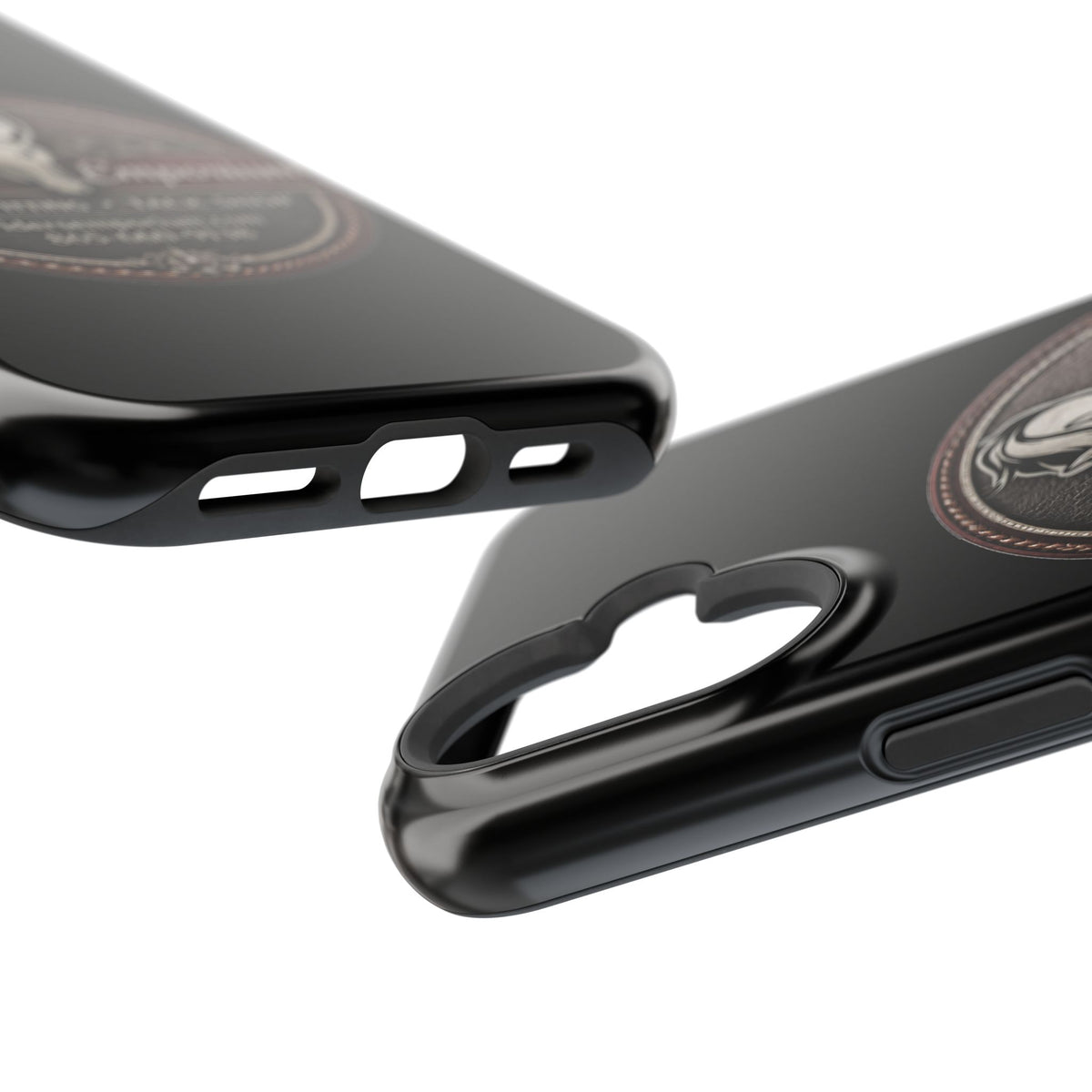 Magnetic Impact-Resistant Phone Case — Saddle Shop Logo