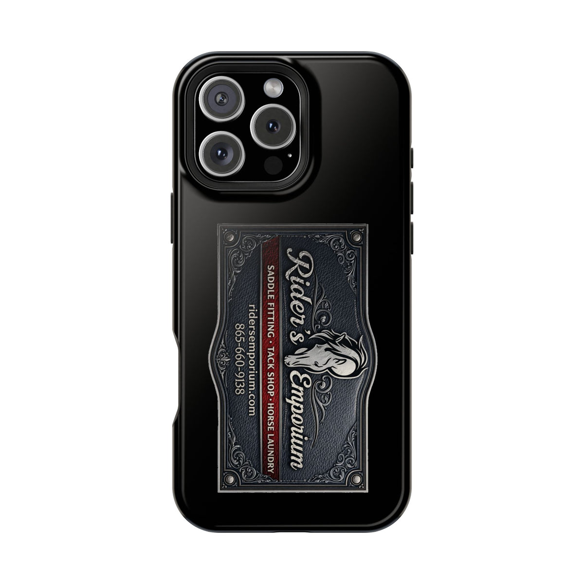 Magnetic Impact-Resistant Phone Case — Rider’s Emporium Logo
