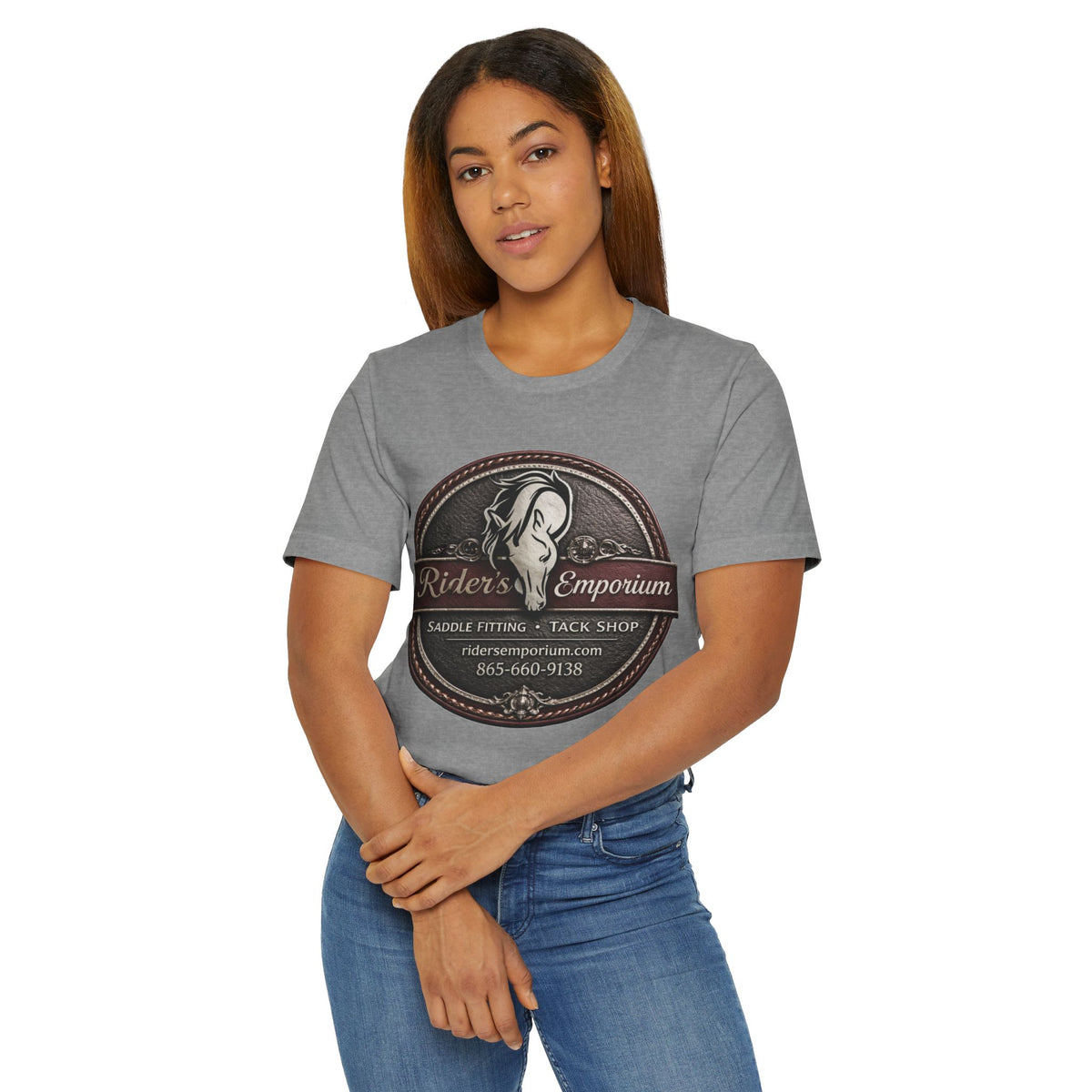 Rider's Emporium Logo T-Shirt — Saddle Fitting & Tack Shop Tee