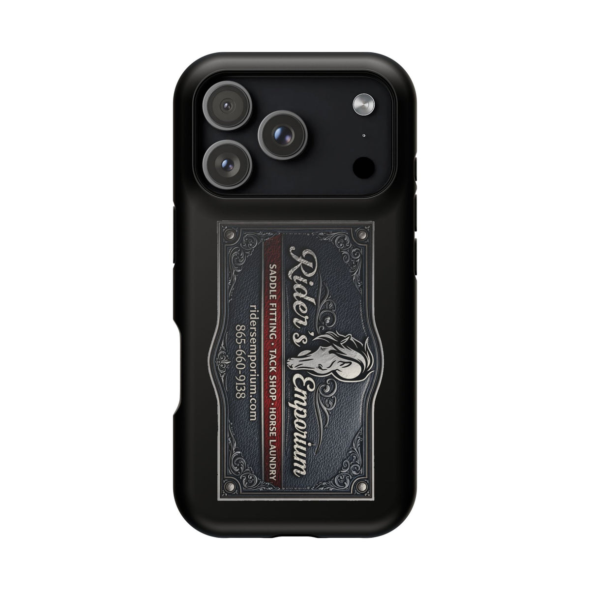 Magnetic Impact-Resistant Phone Case — Rider’s Emporium Logo