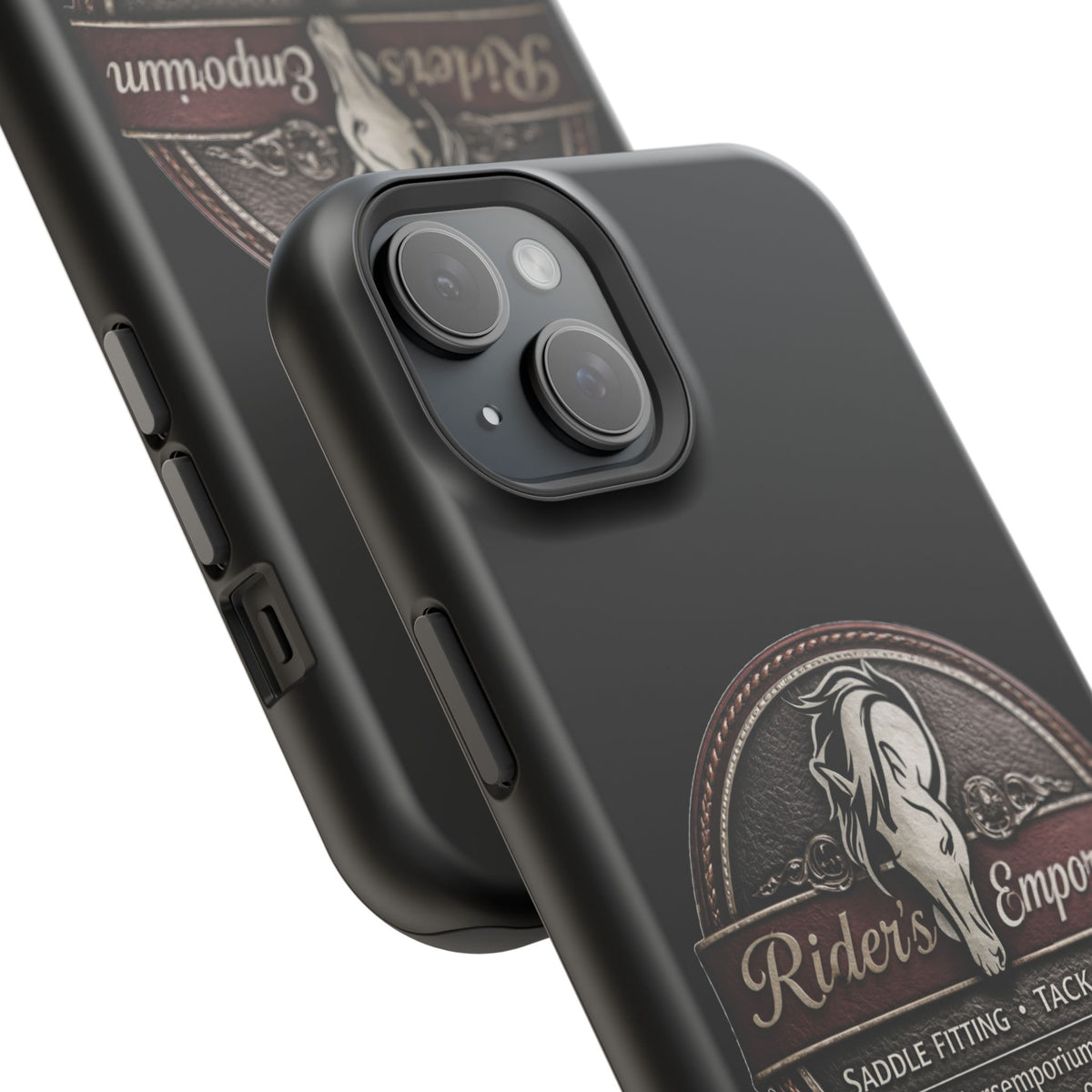 Magnetic Impact-Resistant Phone Case — Saddle Shop Logo