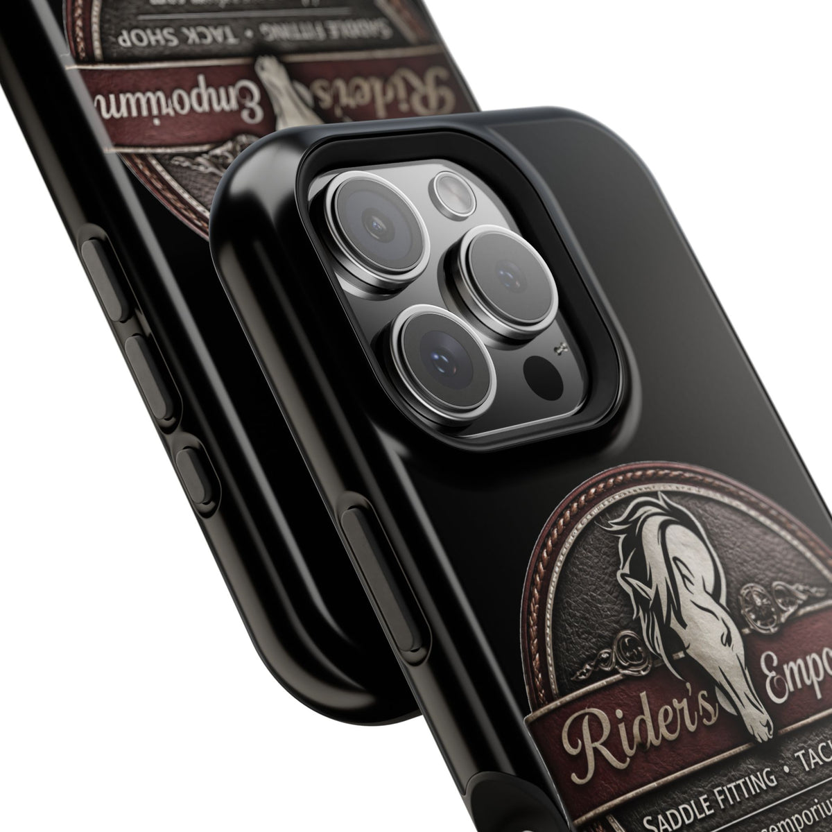 Magnetic Impact-Resistant Phone Case — Saddle Shop Logo