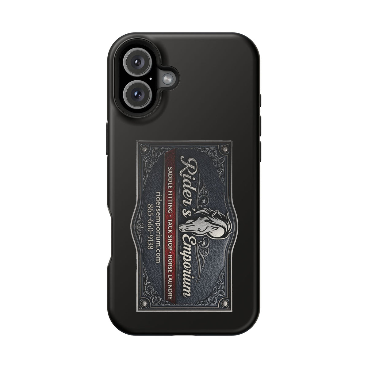 Magnetic Impact-Resistant Phone Case — Rider’s Emporium Logo