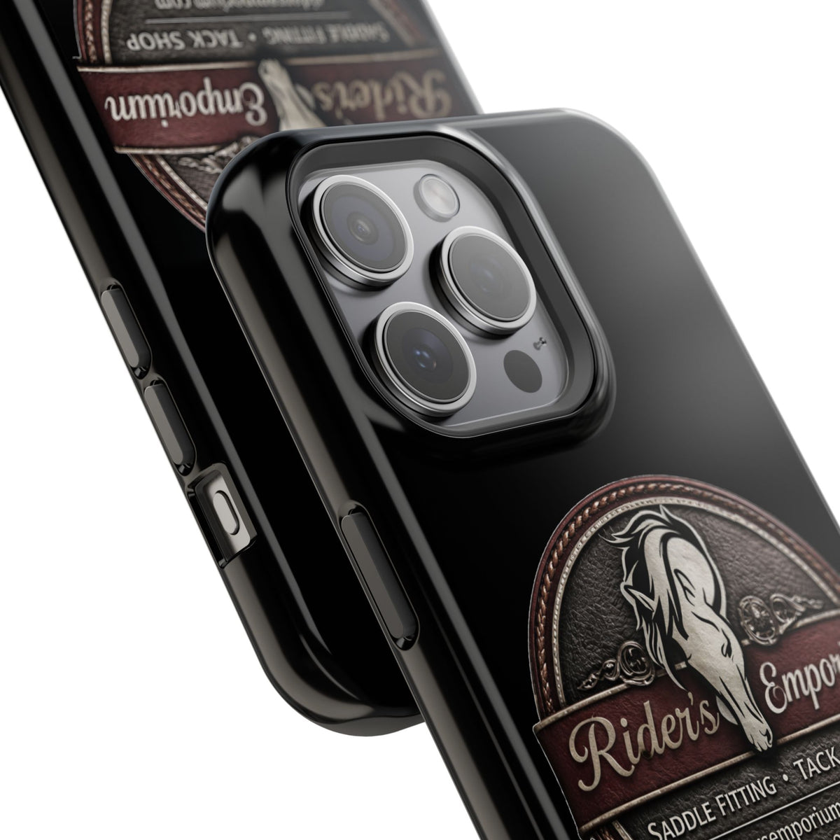 Magnetic Impact-Resistant Phone Case — Saddle Shop Logo