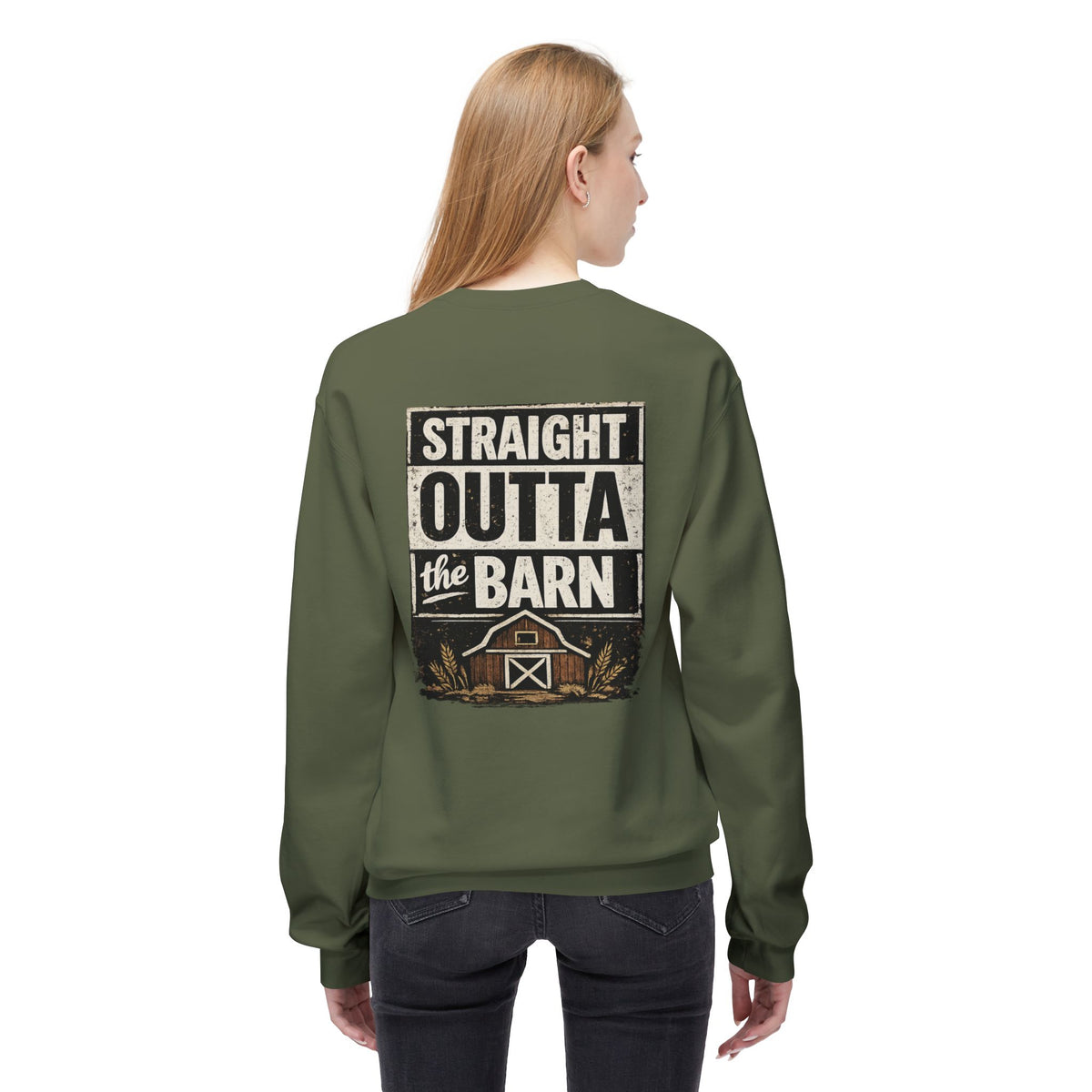 "Straight Outta the Barn" Crewneck Sweatshirt