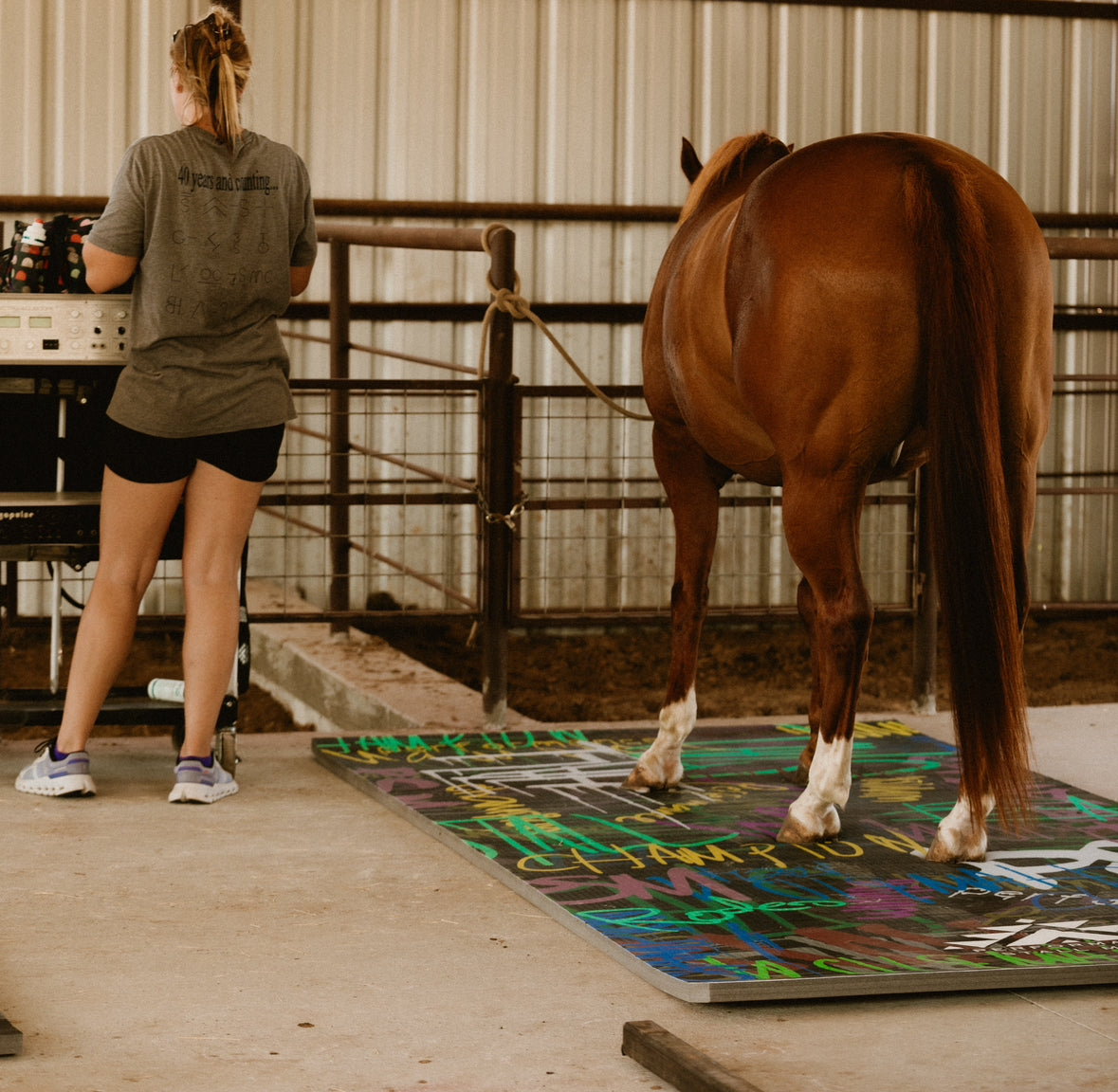 Portable Stall Mat Street Art Design 5x10