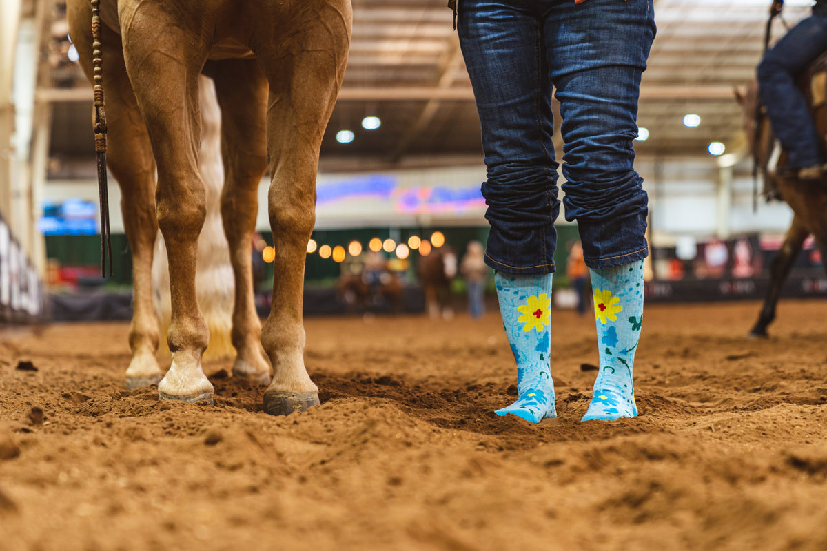 Cowgirl Buckaroo Performance Boot Socks