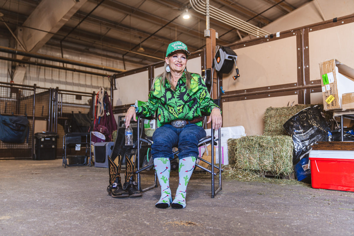 Cowboy Compass Performance Boot Socks