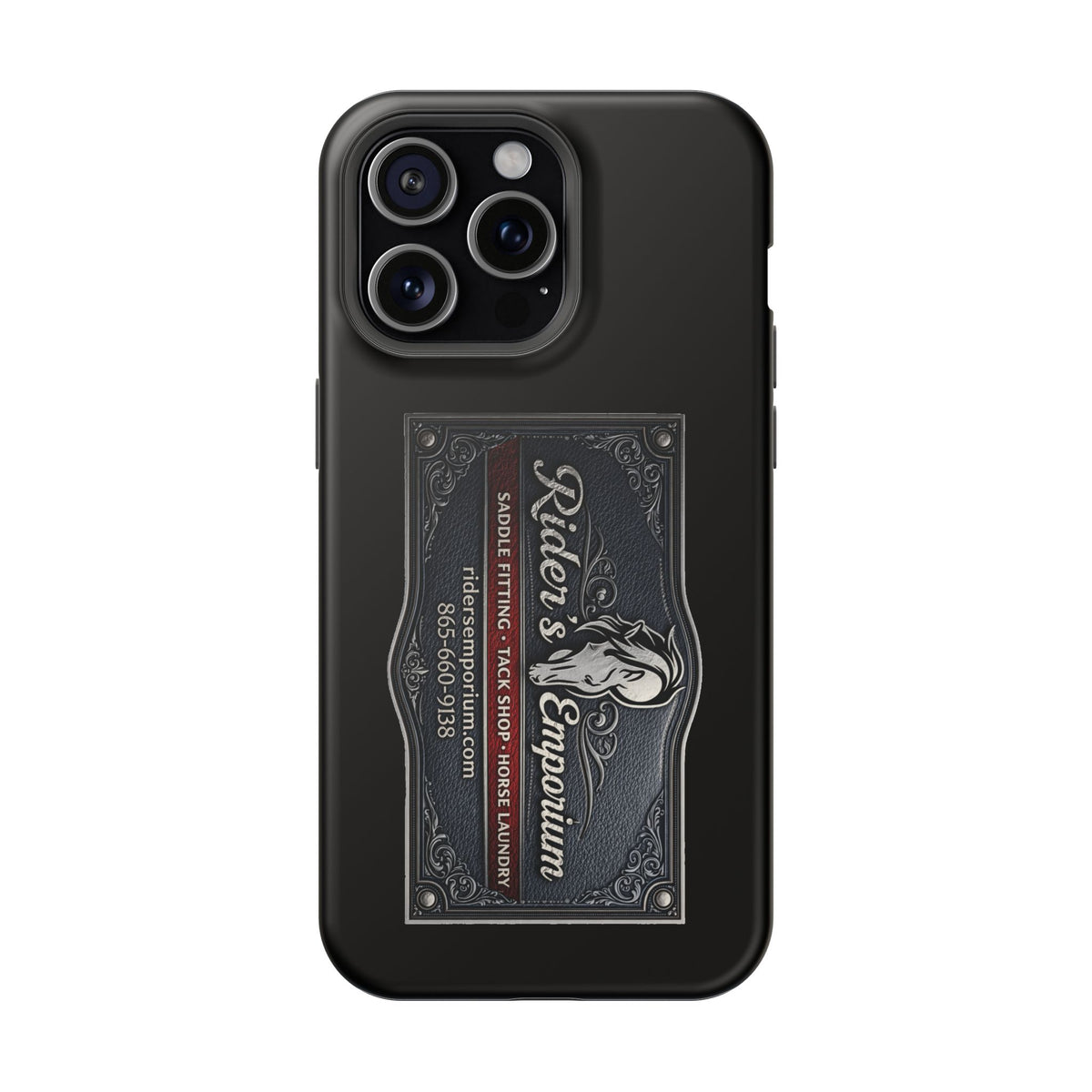 Magnetic Impact-Resistant Phone Case — Rider’s Emporium Logo