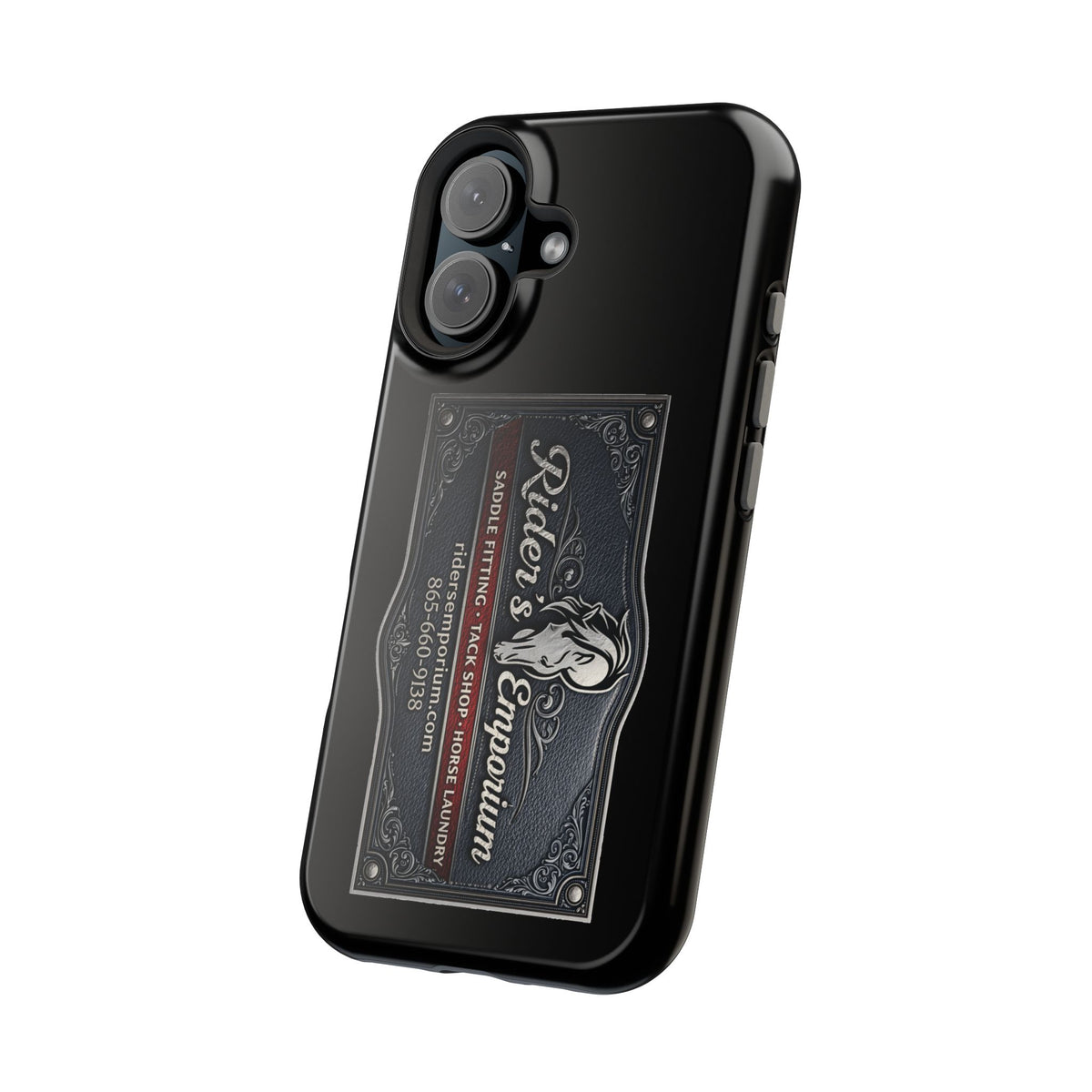 Magnetic Impact-Resistant Phone Case — Rider’s Emporium Logo