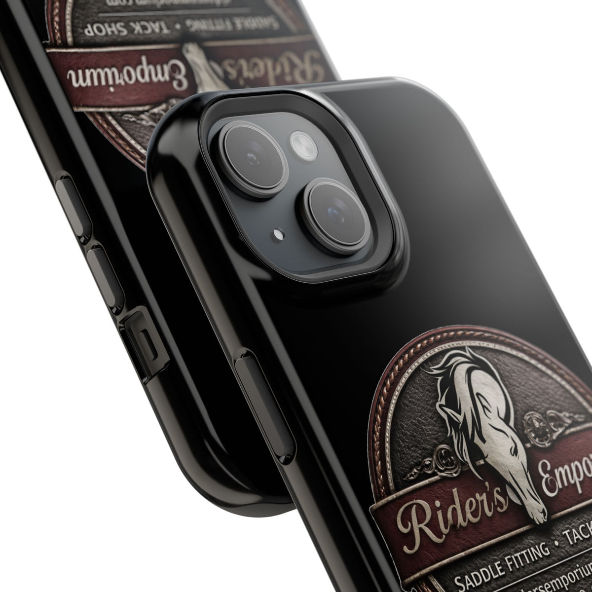 Magnetic Impact-Resistant Phone Case — Saddle Shop Logo