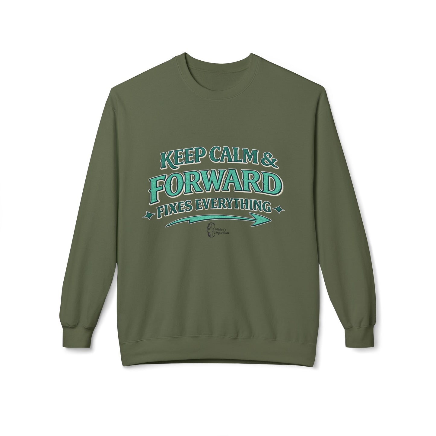 "Keep Calm & Forward Sweatshirt" Crewneck Sweatshirt