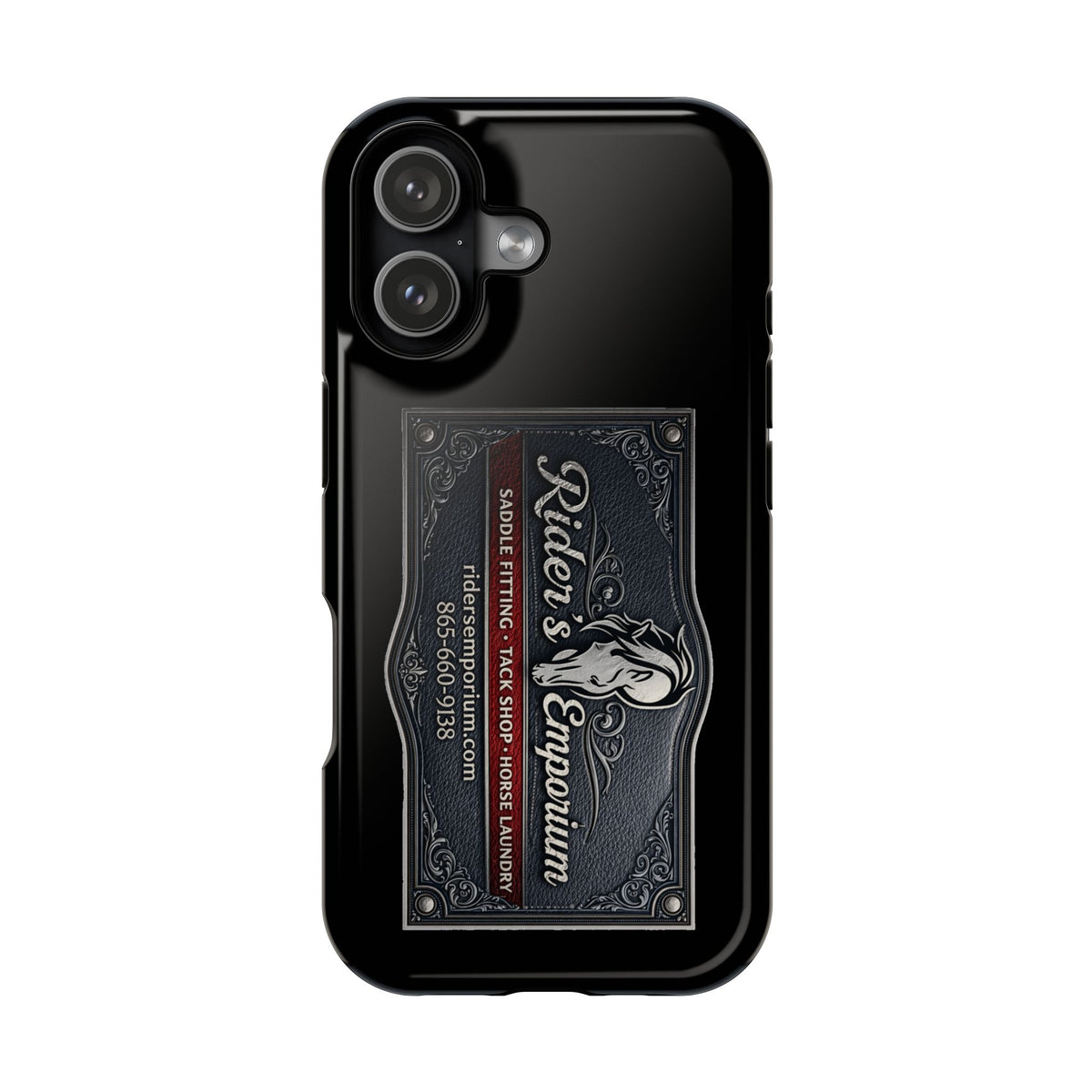 Magnetic Impact-Resistant Phone Case — Rider’s Emporium Logo