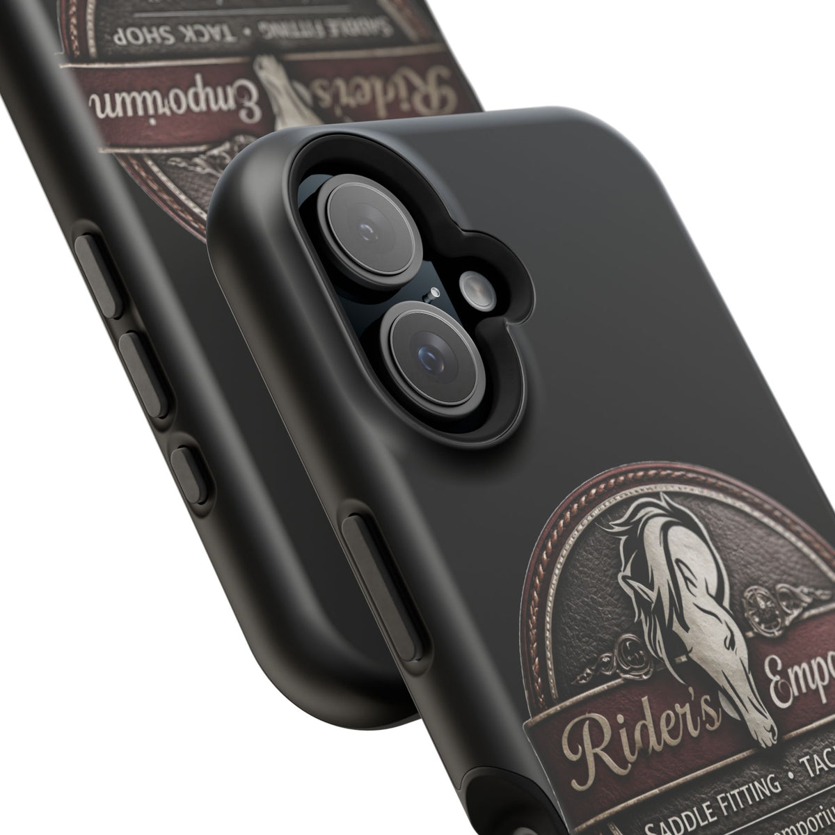 Magnetic Impact-Resistant Phone Case — Saddle Shop Logo
