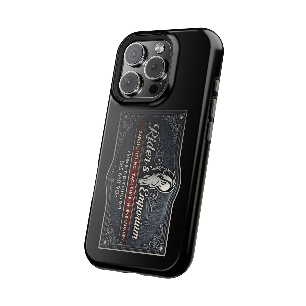 Magnetic Impact-Resistant Phone Case — Rider’s Emporium Logo