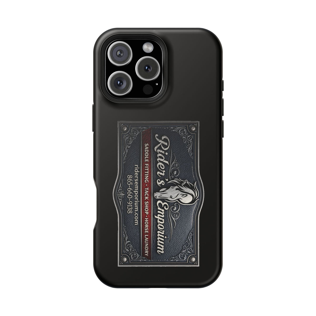 Magnetic Impact-Resistant Phone Case — Rider’s Emporium Logo