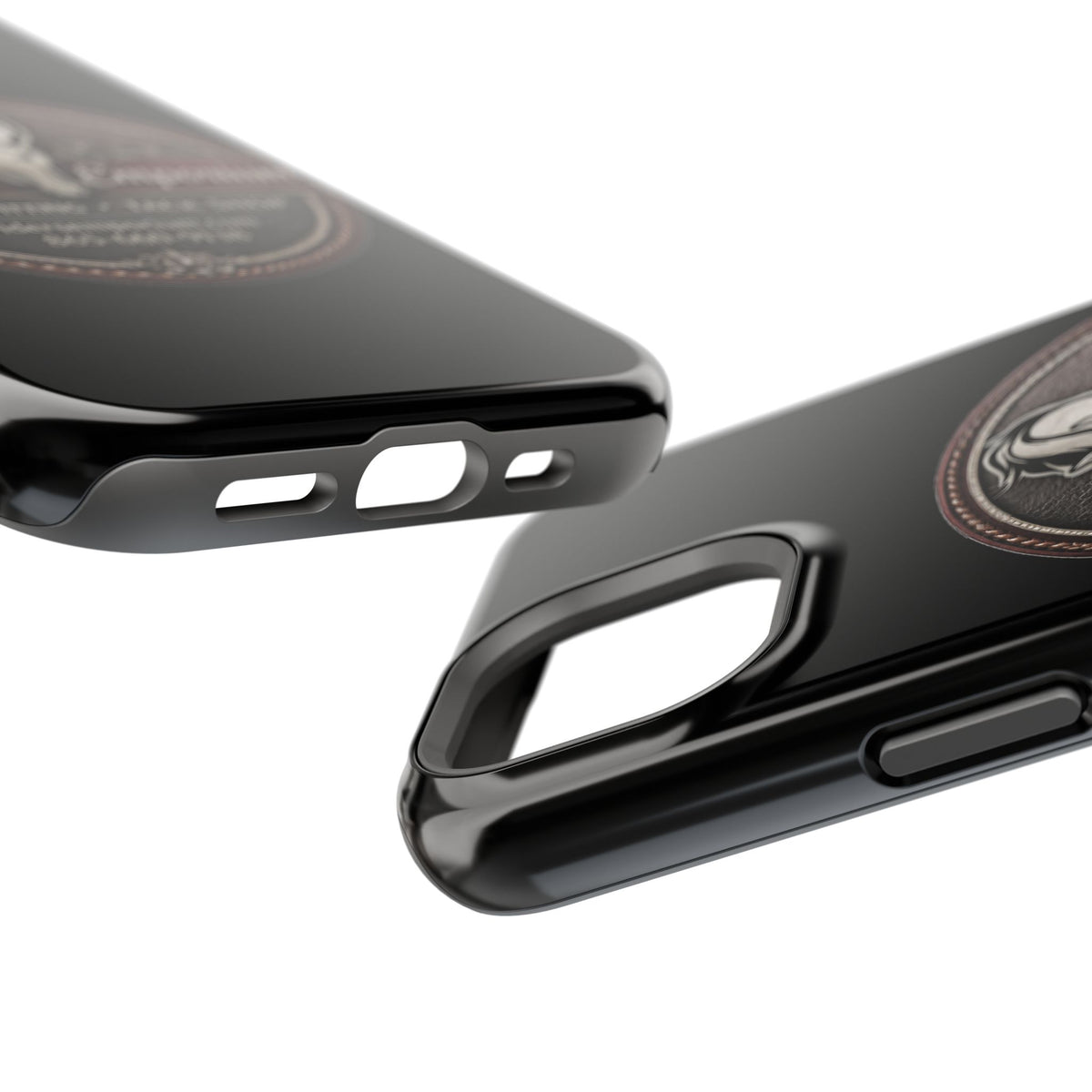 Magnetic Impact-Resistant Phone Case — Saddle Shop Logo