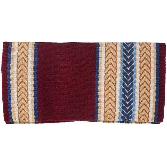 1425-7 Iron Horse 36x34 New Zealand Wool Saddle Blanket MULTI