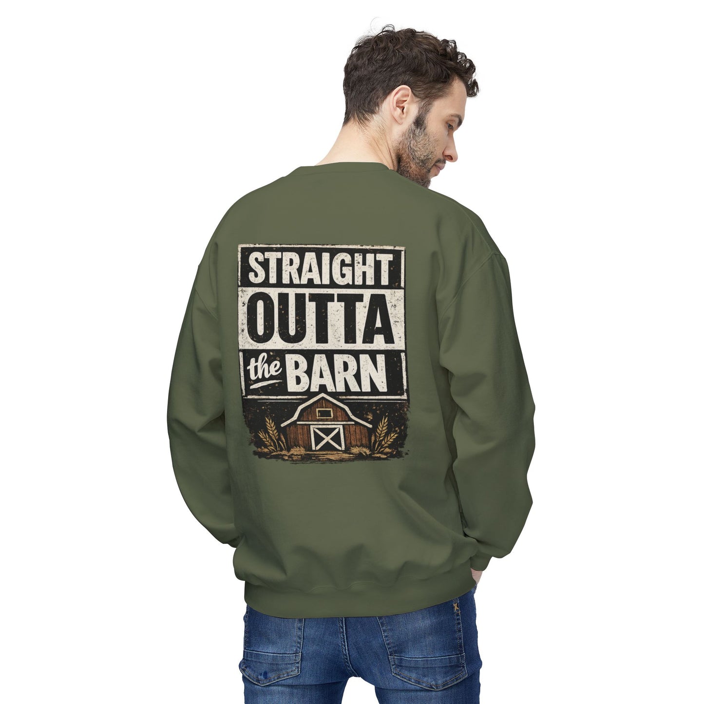 "Straight Outta the Barn"  Crewneck Sweatshirt