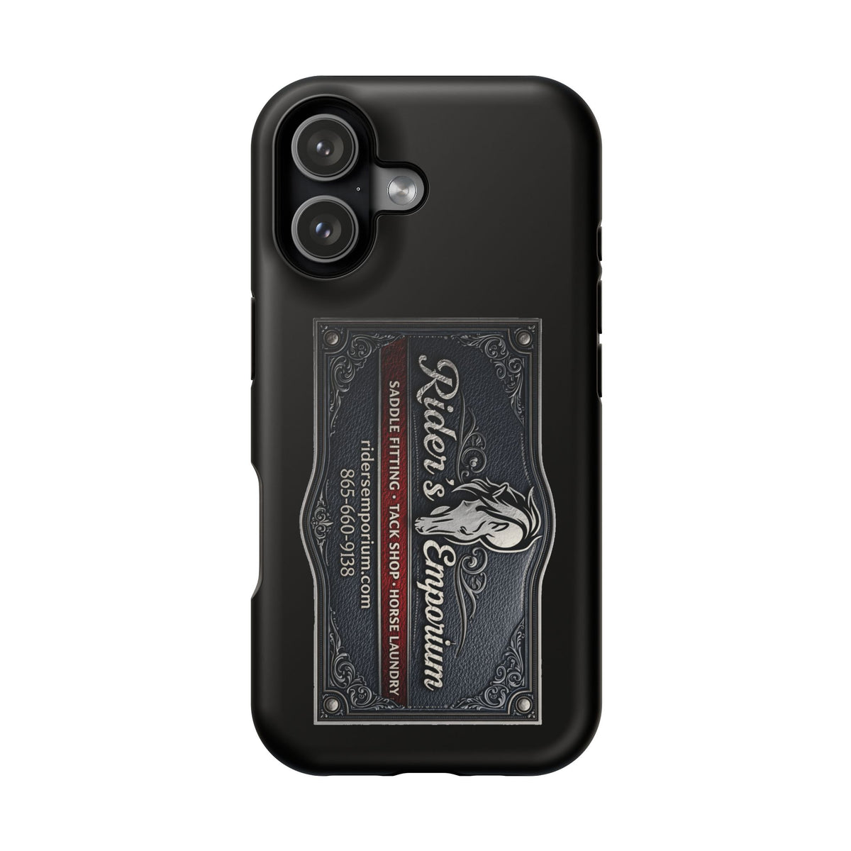 Magnetic Impact-Resistant Phone Case — Rider’s Emporium Logo