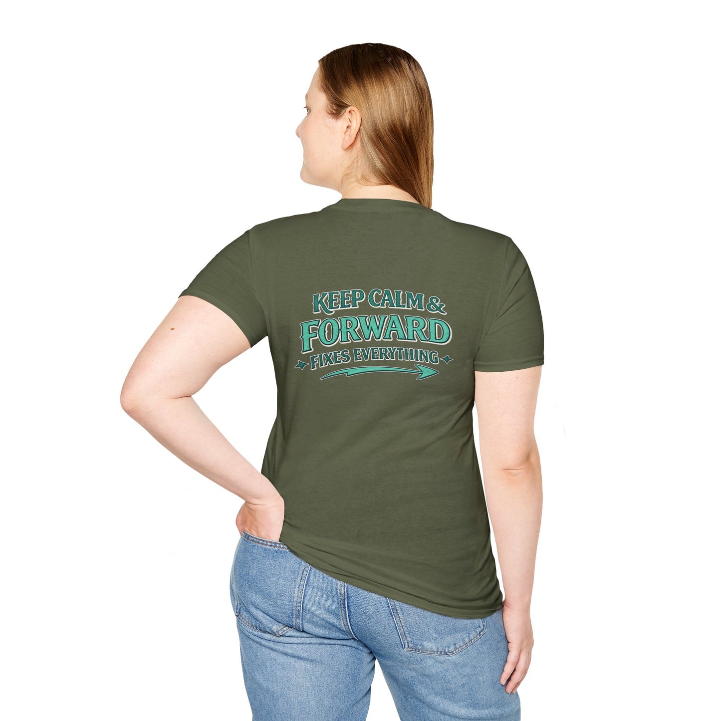 "Keep Calm & Forward" Graphic Tee