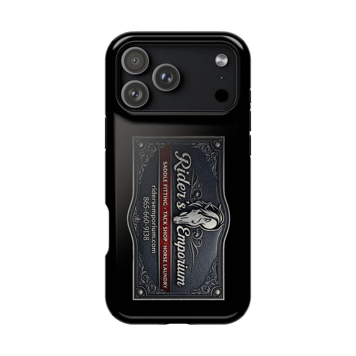 Magnetic Impact-Resistant Phone Case — Rider’s Emporium Logo