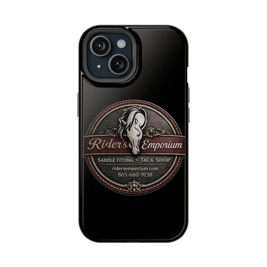 Magnetic Impact-Resistant Phone Case — Saddle Shop Logo