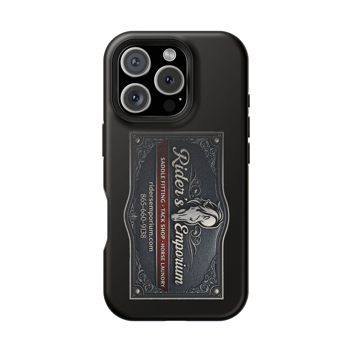Magnetic Impact-Resistant Phone Case — Rider’s Emporium Logo
