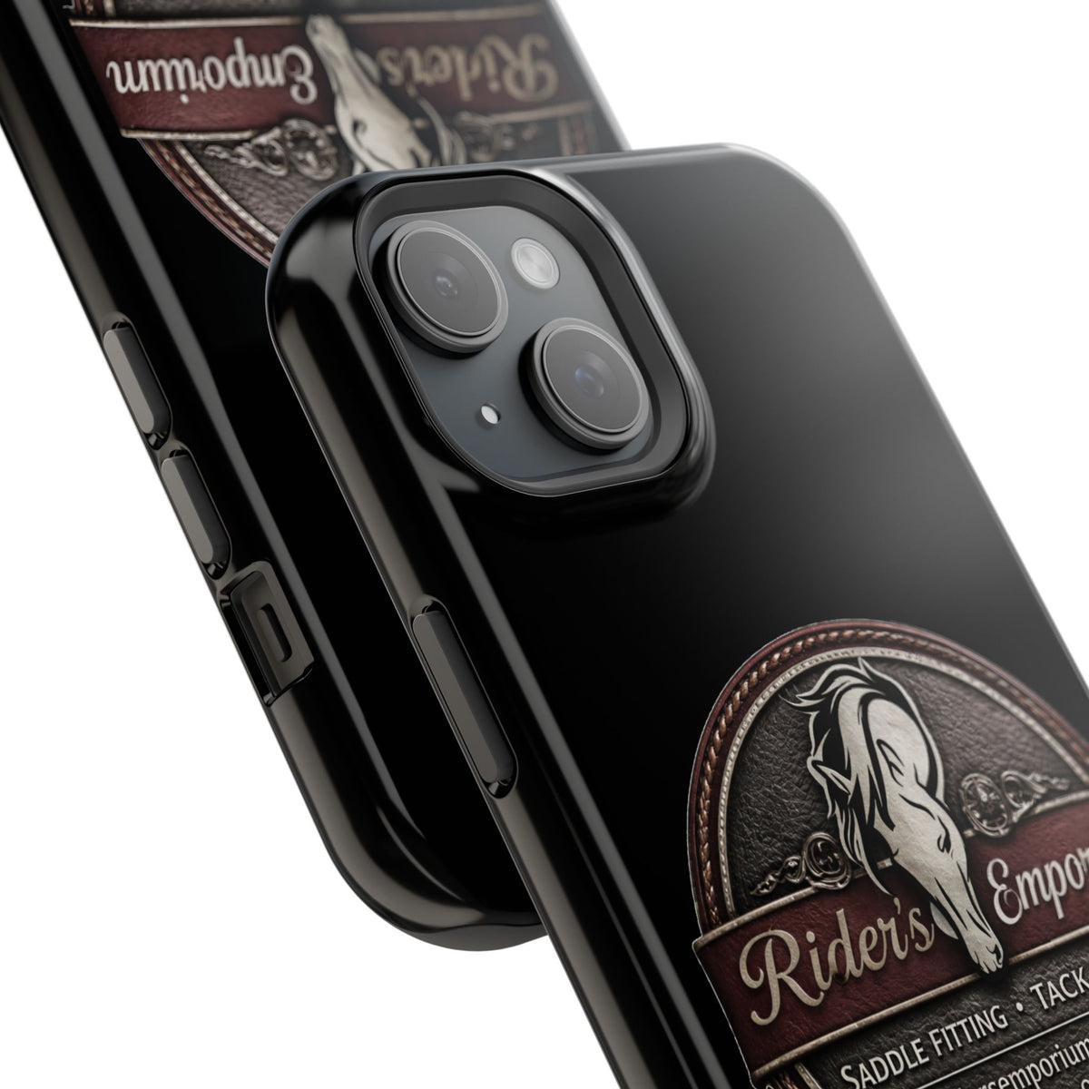 Magnetic Impact-Resistant Phone Case — Saddle Shop Logo