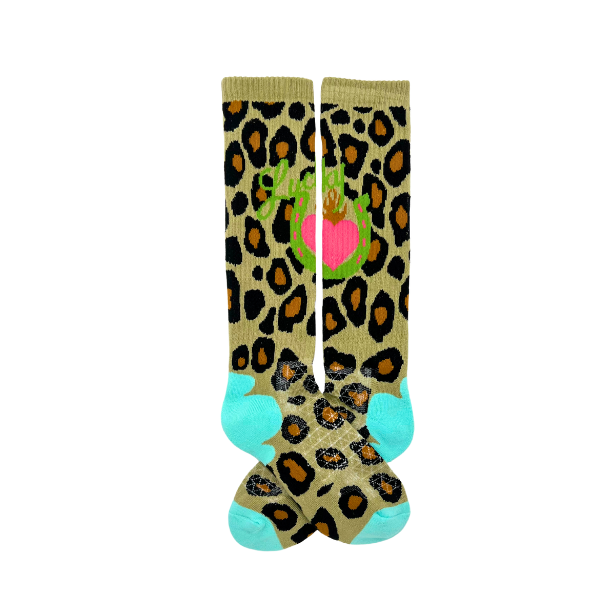 Lucky Leopard Diva Performance Boot Socks