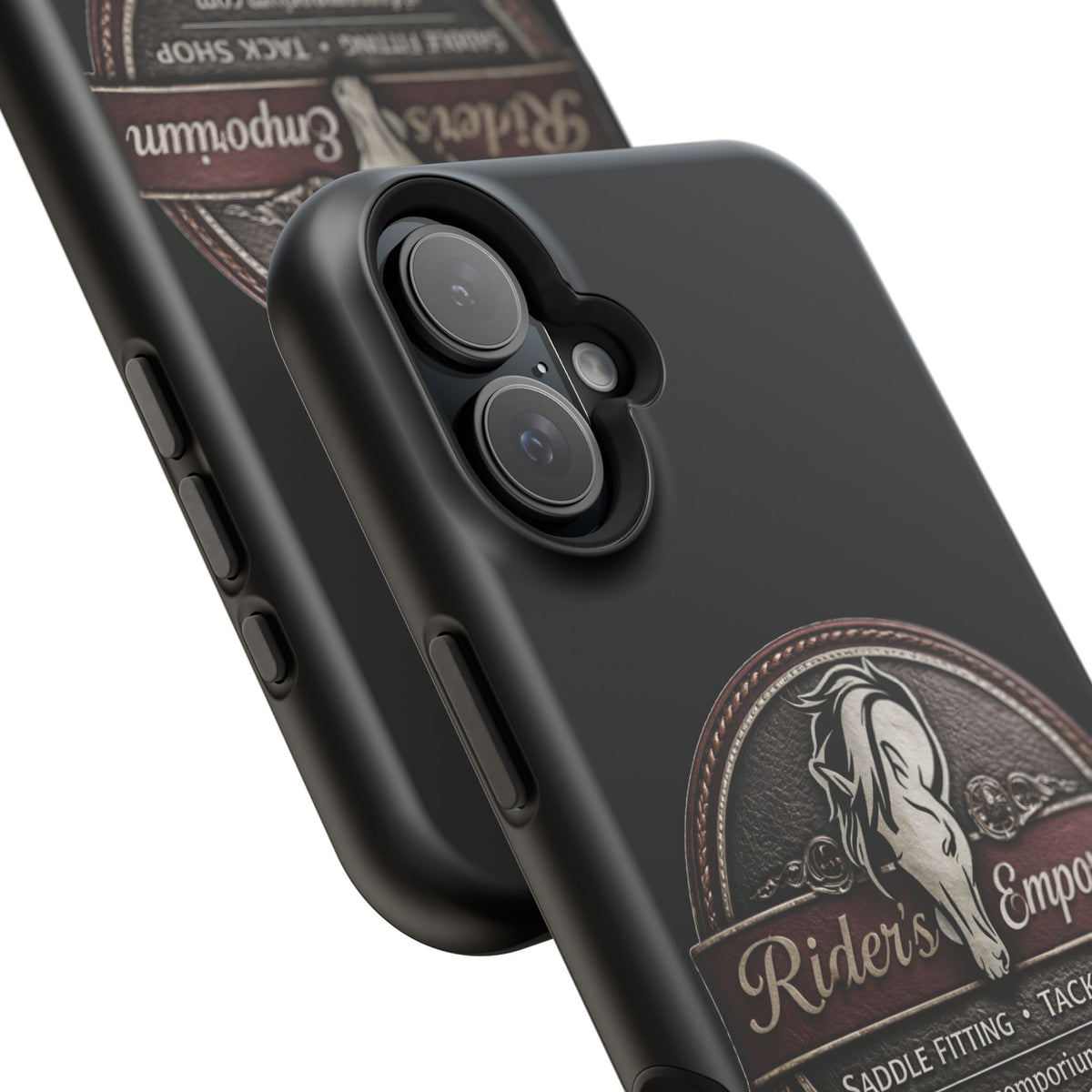Magnetic Impact-Resistant Phone Case — Saddle Shop Logo