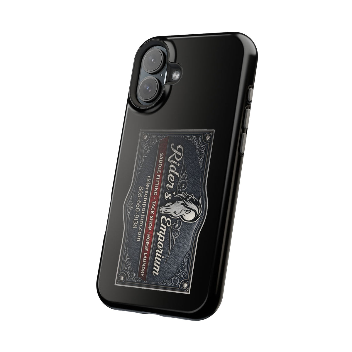 Magnetic Impact-Resistant Phone Case — Rider’s Emporium Logo