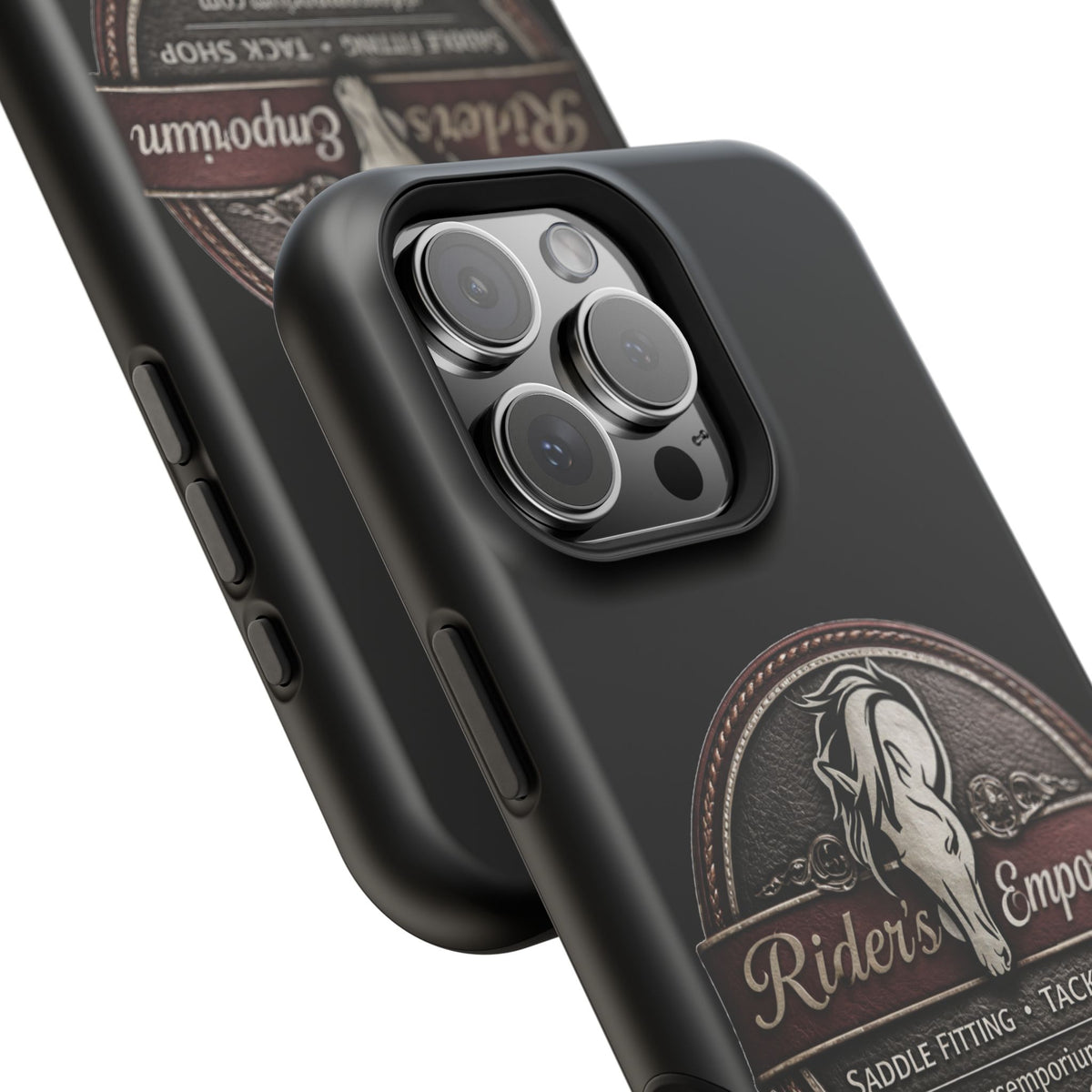 Magnetic Impact-Resistant Phone Case — Saddle Shop Logo