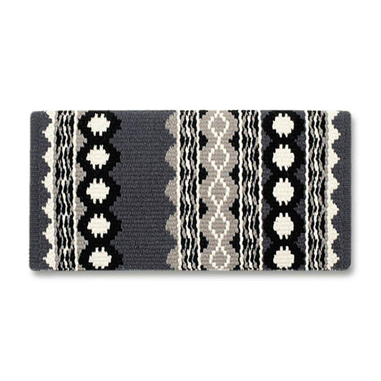 1423-12 Riverland 36x34 New Zealand Wool Saddle Blanket GREY WHT