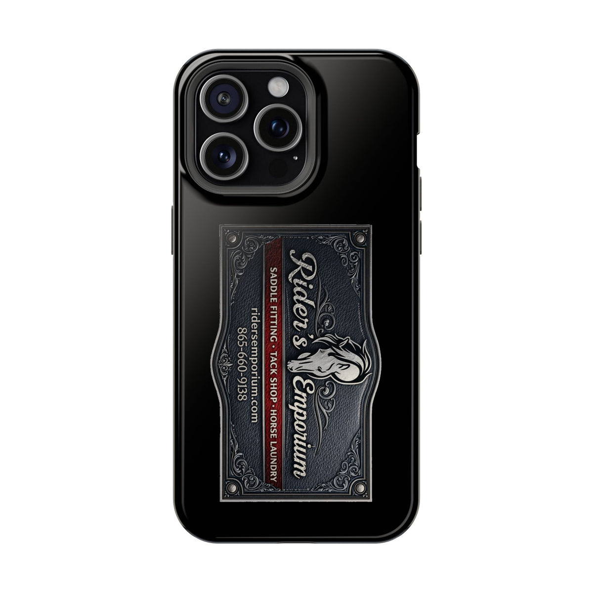 Magnetic Impact-Resistant Phone Case — Rider’s Emporium Logo