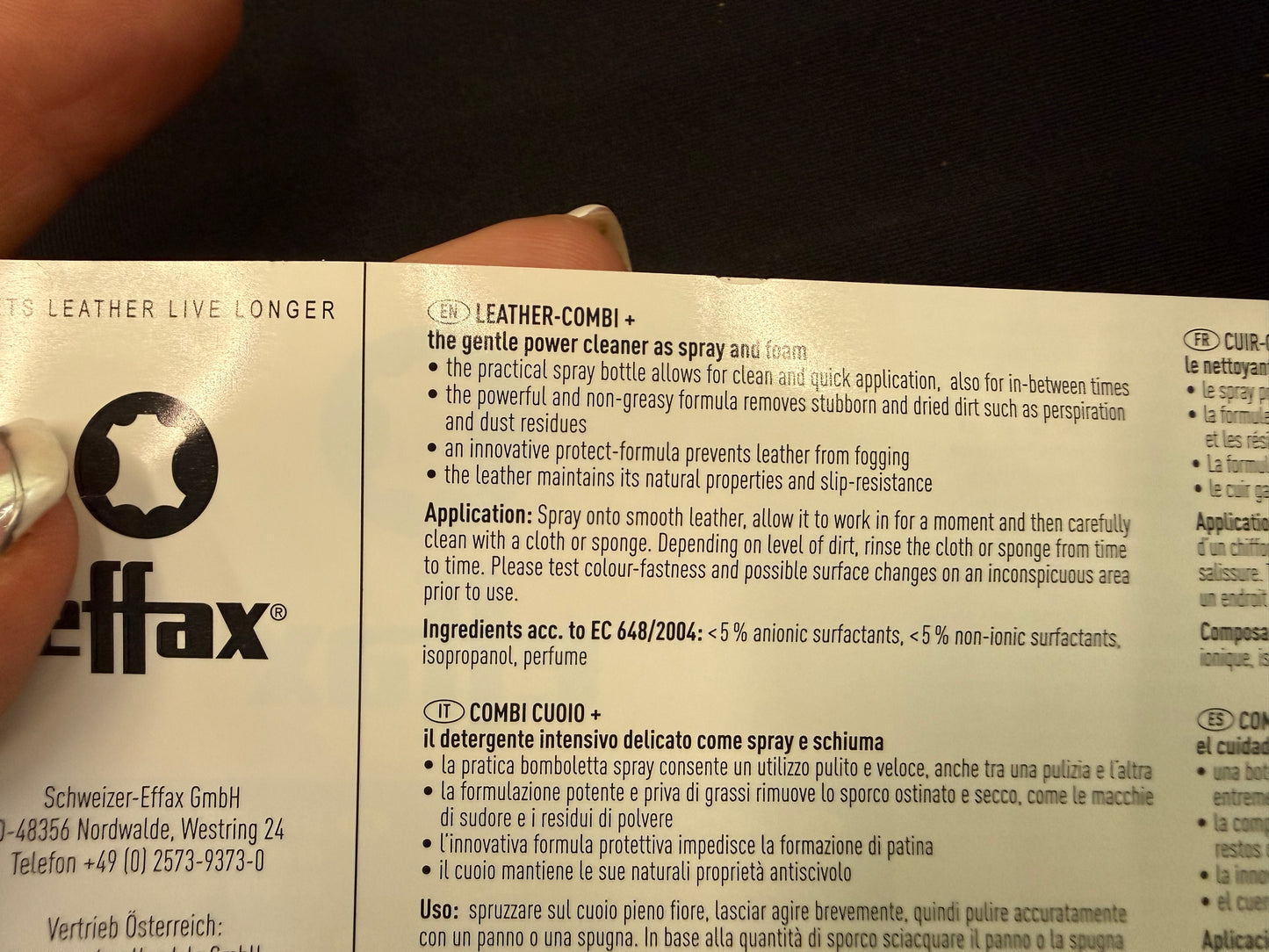 Effax Leather Combi+