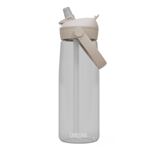 Flip Straw Bottle with Shop Logo - Rectangle Logo