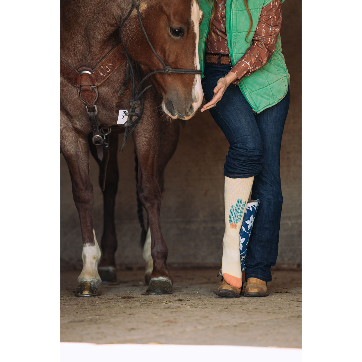 Desert Spirit Cowgirl Performance Boot Socks