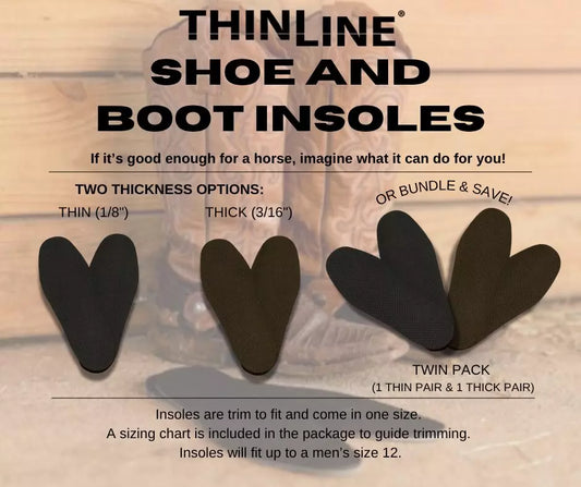 Rider Boot/Shoe Insoles - Thinline