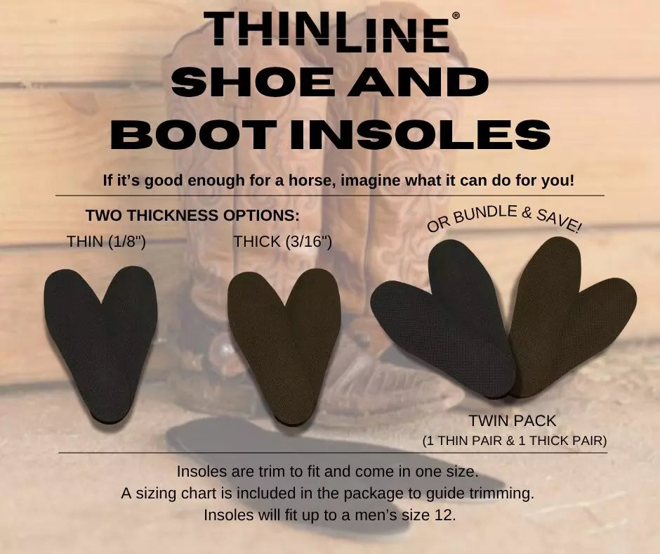 Rider Boot/Shoe Insoles - Thinline