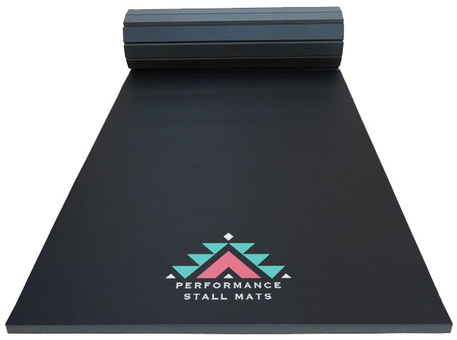 Portable Stall Mat Black 3x9