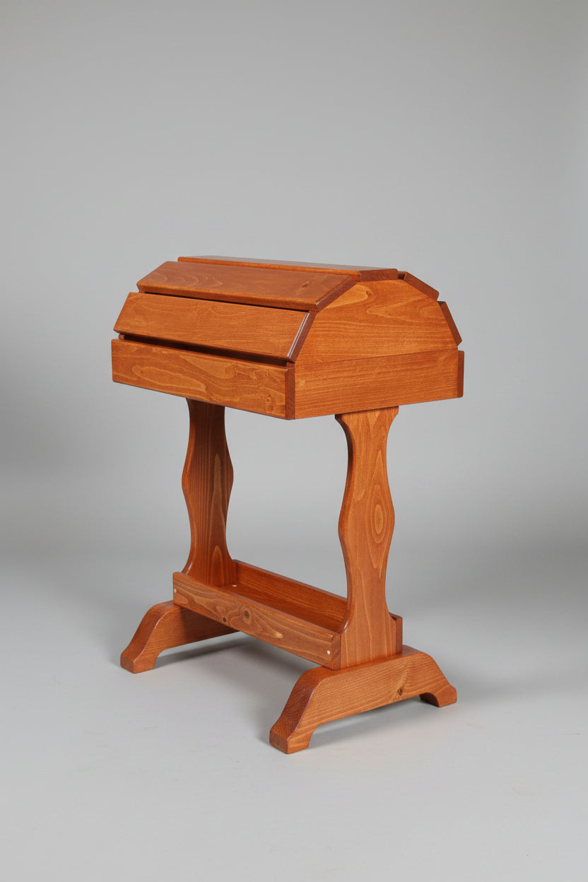Classic Wooden Saddle Stand / Traditional Cherry Stain