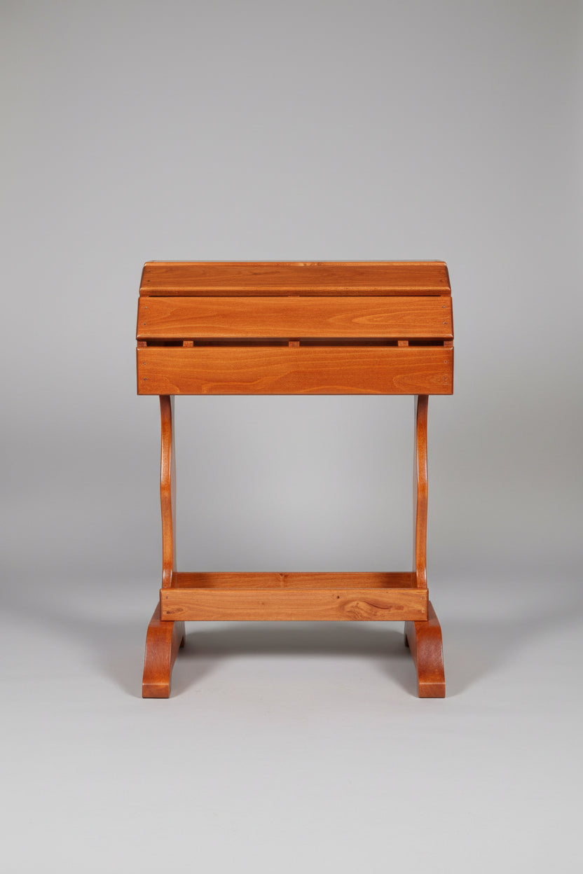 Classic Wooden Saddle Stand / Traditional Cherry Stain